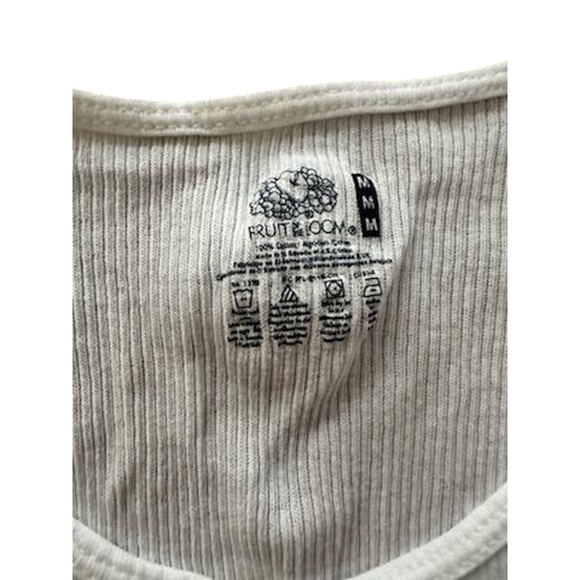Fruit of the loom white men's tank top, size large - Picture 2 of 3